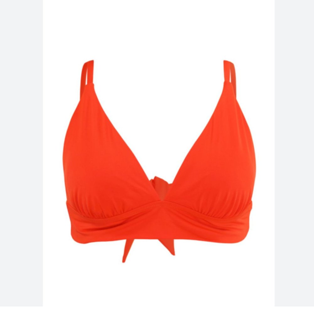 SKINNY DIPPERS by MIRACLESUIT Red Bikini Top